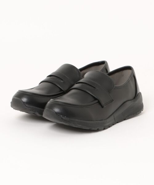 Round About(Bridget Birkin)(ラウンド アバウト)の「【Round About】ローファースニーカー(465004)(スニーカー・レディース・ダークブラウン/ブラック/ブラック系その他・S/M/LL/L)」の2枚目の写真
