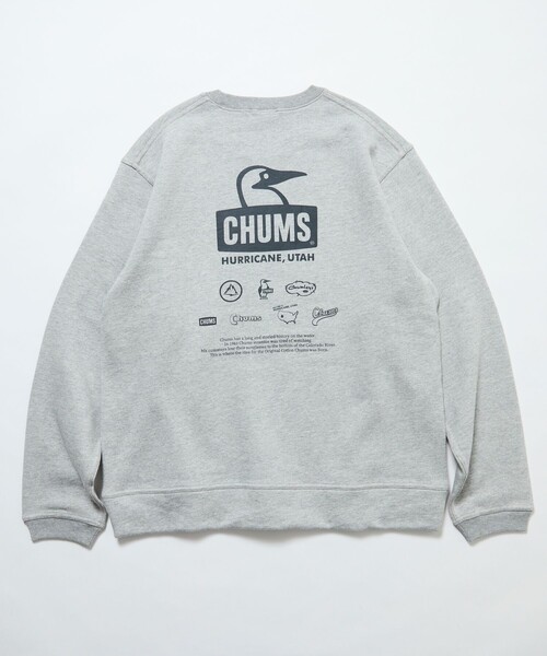 CHUMS(チャムス)の「CHUMS/チャムス 別注 チャムス ヒストリー スウェット / CHUMS History SWT(スウェット・メンズ・グレー/ブラック/ナチュラル・SMALL/X-LARGE/LARGE/MEDIUM)」の5枚目の写真