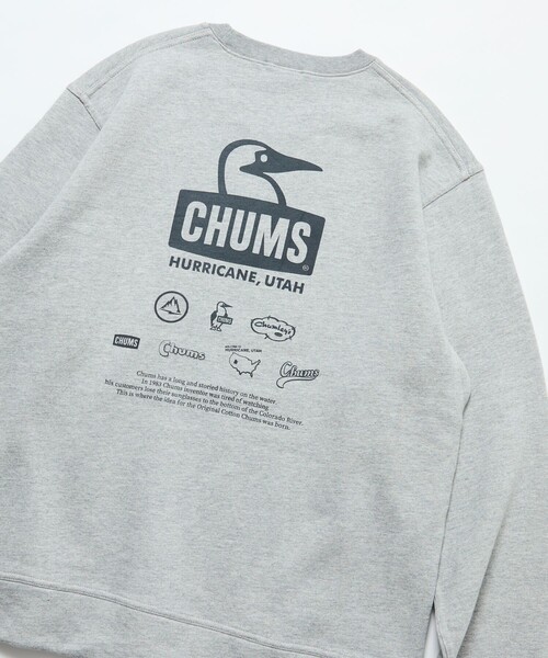 CHUMS(チャムス)の「CHUMS/チャムス 別注 チャムス ヒストリー スウェット / CHUMS History SWT(スウェット・メンズ・グレー/ブラック/ナチュラル・SMALL/X-LARGE/LARGE/MEDIUM)」の6枚目の写真