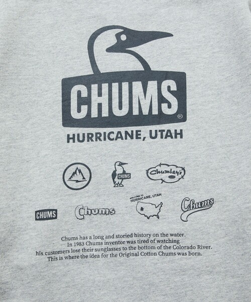 CHUMS(チャムス)の「CHUMS/チャムス 別注 チャムス ヒストリー スウェット / CHUMS History SWT(スウェット・メンズ・グレー/ブラック/ナチュラル・SMALL/X-LARGE/LARGE/MEDIUM)」の12枚目の写真