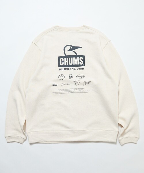 CHUMS(チャムス)の「CHUMS/チャムス 別注 チャムス ヒストリー スウェット / CHUMS History SWT(スウェット・メンズ・グレー/ブラック/ナチュラル・SMALL/X-LARGE/LARGE/MEDIUM)」の14枚目の写真