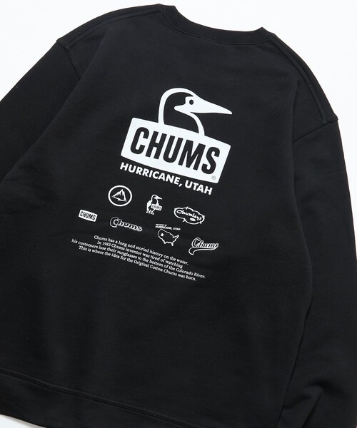 CHUMS(チャムス)の「CHUMS/チャムス 別注 チャムス ヒストリー スウェット / CHUMS History SWT(スウェット・メンズ・グレー/ブラック/ナチュラル・SMALL/X-LARGE/LARGE/MEDIUM)」の17枚目の写真