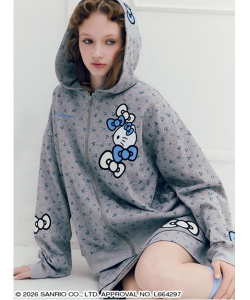 sanrio house(サンリオハウス)の「リボン裏毛スカート(スカート・レディース・オフホワイト/その他・F)」の5枚目の写真