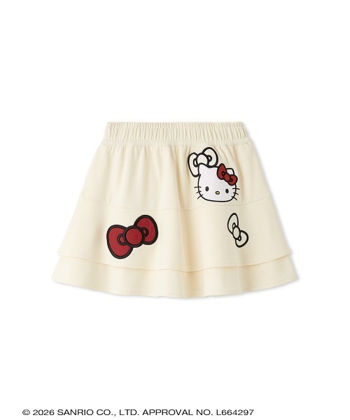 sanrio house(サンリオハウス)の「リボン裏毛スカート(スカート・レディース・オフホワイト/その他・F)」の7枚目の写真