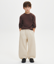 8W コーデュロイカーブドパンツ [クリーム]