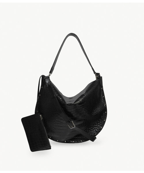 OMNIPOTENT(オムニポテント)の「Morrow Hobo Bag & Pouch _4colors(ショルダーバッグ・レディース・ブラック/ダークブラウン/ブラウン/ワイン・FREE)」の2枚目の写真