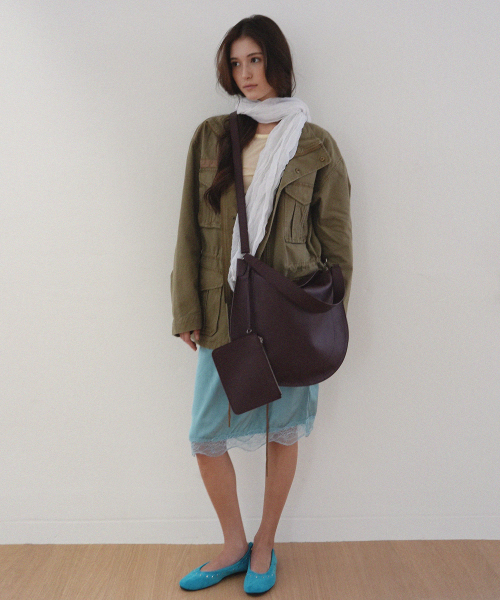 OMNIPOTENT(オムニポテント)の「Morrow Hobo Bag & Pouch _4colors(ショルダーバッグ・レディース・ブラック/ダークブラウン/ブラウン/ワイン・FREE)」の7枚目の写真