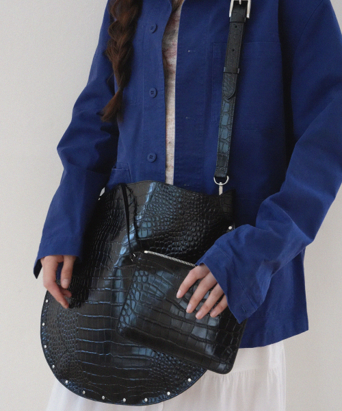 OMNIPOTENT(オムニポテント)の「Morrow Hobo Bag & Pouch _4colors(ショルダーバッグ・レディース・ブラック/ダークブラウン/ブラウン/ワイン・FREE)」の12枚目の写真