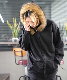Kotoe（コトエ）の「【UNISEX】 Fファー付き フード ジップパーカー（パーカー）」
