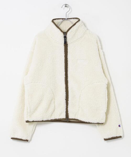 URBAN RESEARCH Sonny Label(アーバンリサーチサニーレーベル)の「『別注』Champion×Sonny Label シェルパフリーススタンドジップ(ブルゾン・レディース・オフホワイト/ブラック/ネイビー/ブラウン系その他・FREE)」の11枚目の写真