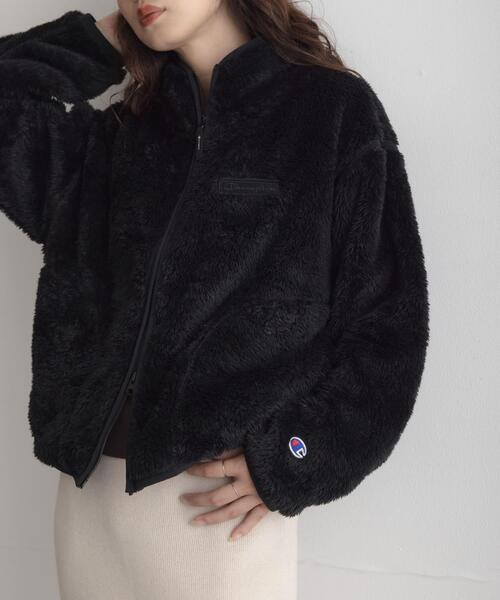URBAN RESEARCH Sonny Label(アーバンリサーチサニーレーベル)の「『別注』Champion×Sonny Label シェルパフリーススタンドジップ(ブルゾン・レディース・オフホワイト/ブラック/ネイビー/ブラウン系その他・FREE)」の13枚目の写真