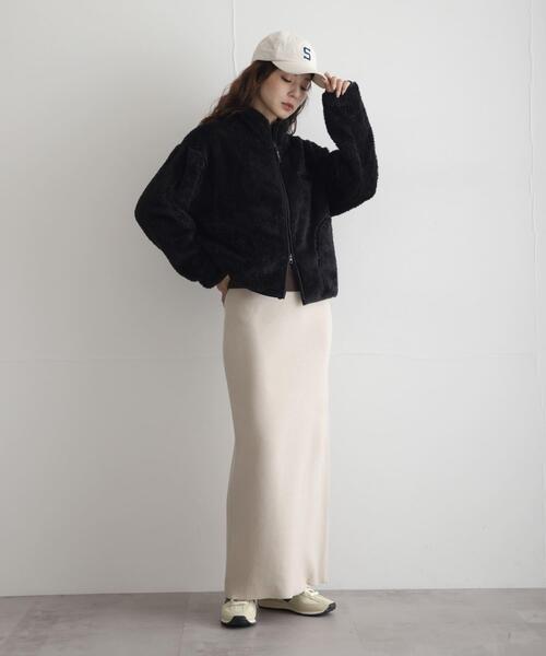 URBAN RESEARCH Sonny Label(アーバンリサーチサニーレーベル)の「『別注』Champion×Sonny Label シェルパフリーススタンドジップ(ブルゾン・レディース・オフホワイト/ブラック/ネイビー/ブラウン系その他・FREE)」の16枚目の写真