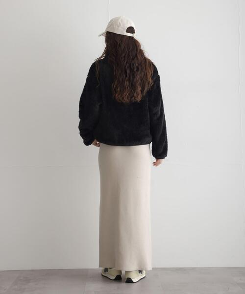 URBAN RESEARCH Sonny Label(アーバンリサーチサニーレーベル)の「『別注』Champion×Sonny Label シェルパフリーススタンドジップ(ブルゾン・レディース・オフホワイト/ブラック/ネイビー/ブラウン系その他・FREE)」の17枚目の写真