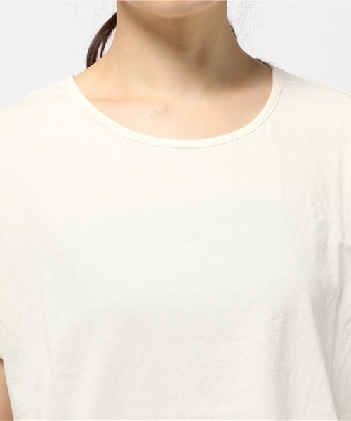 cepo（セポ）の「ロールアップＴシャツ（Tシャツ/カットソー・レディース・ブラック/アイボリー/グレー・MEDIUM）」の7枚目の写真