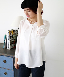 N.（N. Natural Beauty Basic） | ウォッシャブルビエラブラウス(シャツ/ブラウス)