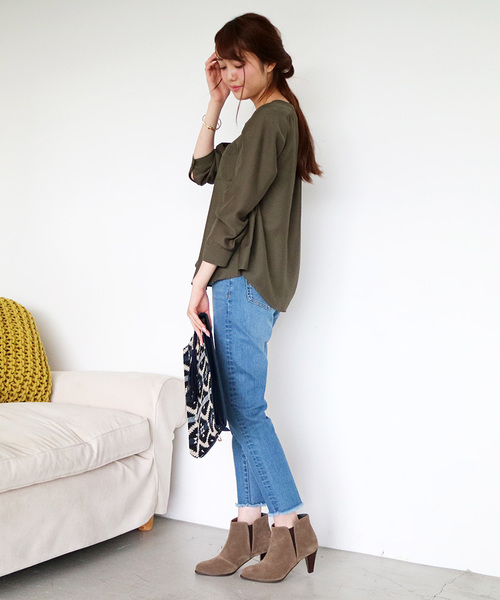 N.（N. Natural Beauty Basic）（エヌエヌナチュラルビューティーベーシック）の「ウォッシャブルビエラブラウス（シャツ/ブラウス・レディース・グレー/ホワイト/カーキ・MEDIUM）」の17枚目の写真