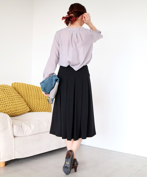 N.（N. Natural Beauty Basic）（エヌエヌナチュラルビューティーベーシック）の「ウォッシャブルビエラブラウス（シャツ/ブラウス・レディース・グレー/ホワイト/カーキ・MEDIUM）」の11枚目の写真