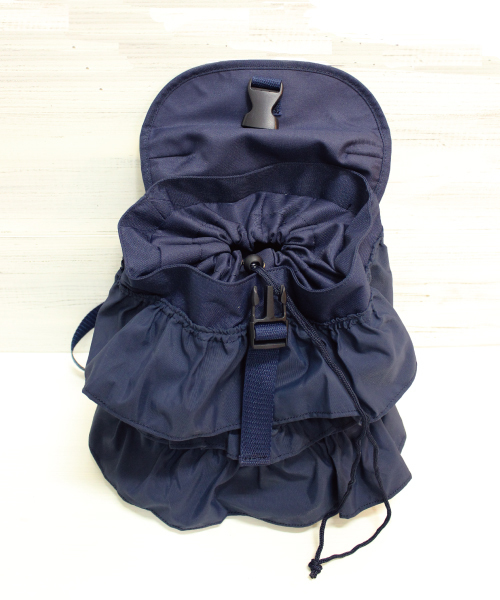 mysty woman（ミスティウーマン）の「フリルリュック（バックパック/リュック・レディース・ネイビー/ブラック/ベージュ・FREE）」の8枚目の写真
