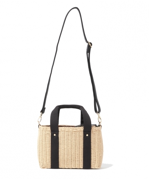 LEPSIM(レプシィム)の「ペーパーミニショルダーバッグ 743881(ショルダーバッグ・レディース・ブラック/ダークブラウン/ナチュラル/ブルー・ONE SIZE)」の9枚目の写真