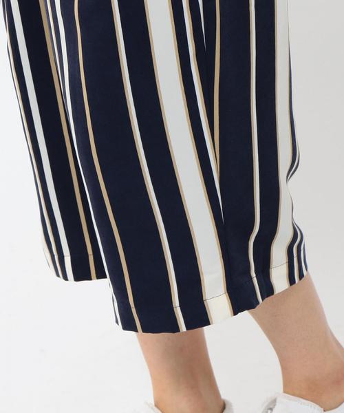 coen（コーエン）の「レジメンタルストライプクロップドパンツ（その他パンツ・レディース・オリーブ/ネイビー・LARGE/MEDIUM）」の13枚目の写真