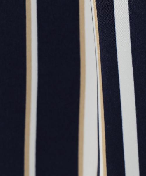 coen（コーエン）の「レジメンタルストライプクロップドパンツ（その他パンツ・レディース・オリーブ/ネイビー・LARGE/MEDIUM）」の14枚目の写真