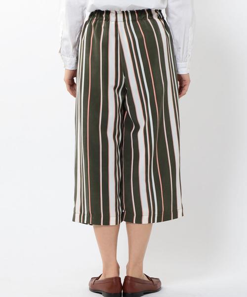 coen（コーエン）の「レジメンタルストライプクロップドパンツ（その他パンツ・レディース・オリーブ/ネイビー・LARGE/MEDIUM）」の6枚目の写真