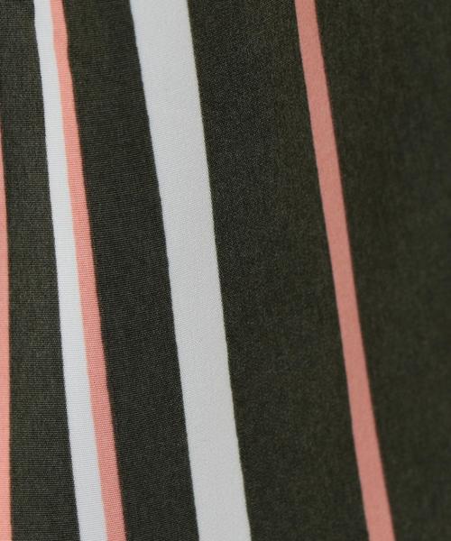 coen（コーエン）の「レジメンタルストライプクロップドパンツ（その他パンツ・レディース・オリーブ/ネイビー・LARGE/MEDIUM）」の7枚目の写真