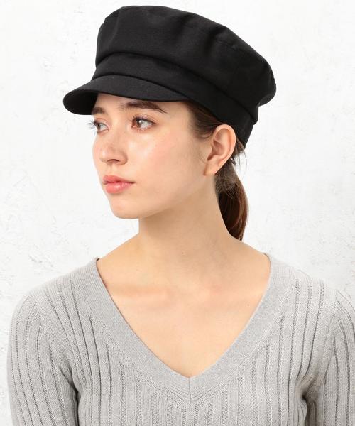 green label relaxing（グリーンレーベルリラクシング）の「CB リネンマリンキャスケットキャップ ◆（キャスケット・レディース・ブラック/ベージュ・FREE）」の8枚目の写真