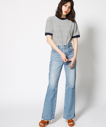 MOUSSY | HIGH WAIST SLIT FLARE(デニムパンツ)