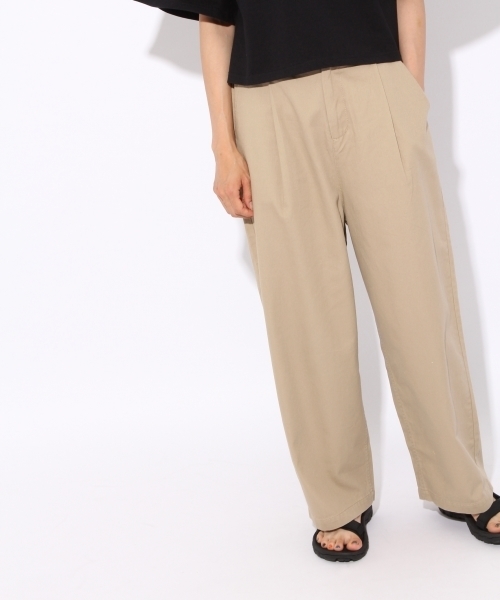 niko and...(ニコアンド)の「<WEB STORE限定>コットンルーズパンツ【niko and ...】(その他パンツ・レディース・ブラック/ベージュ・3/4)」の2枚目の写真