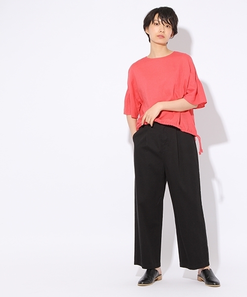 niko and...(ニコアンド)の「<WEB STORE限定>コットンルーズパンツ【niko and ...】(その他パンツ・レディース・ブラック/ベージュ・3/4)」の8枚目の写真