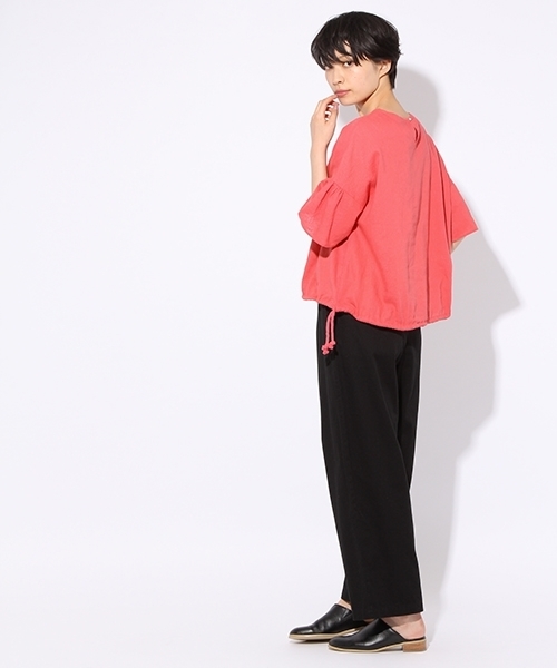 niko and...(ニコアンド)の「<WEB STORE限定>コットンルーズパンツ【niko and ...】(その他パンツ・レディース・ブラック/ベージュ・3/4)」の9枚目の写真
