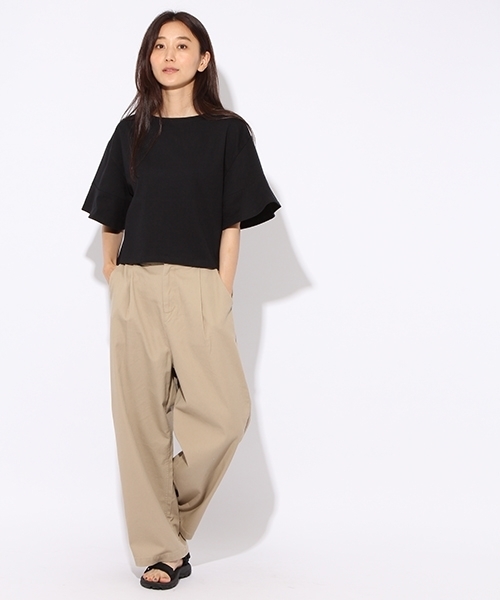niko and...(ニコアンド)の「<WEB STORE限定>コットンルーズパンツ【niko and ...】(その他パンツ・レディース・ブラック/ベージュ・3/4)」の16枚目の写真