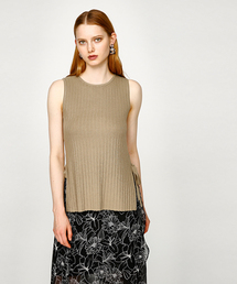 MOUSSY | SIDE OPEN KNIT TANK(タンクトップ)
