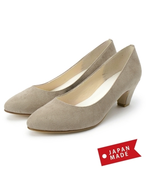 grove(グローブ)の「ふわっと包まれる、やわここちパンプス(日本製)(パンプス・レディース・グレー/ブラック系1/グレー系1/グリーン/ブラック/ベージュ/レッド/ブルー/イエロー・40/30/35/20/25/45/50)」の5枚目の写真