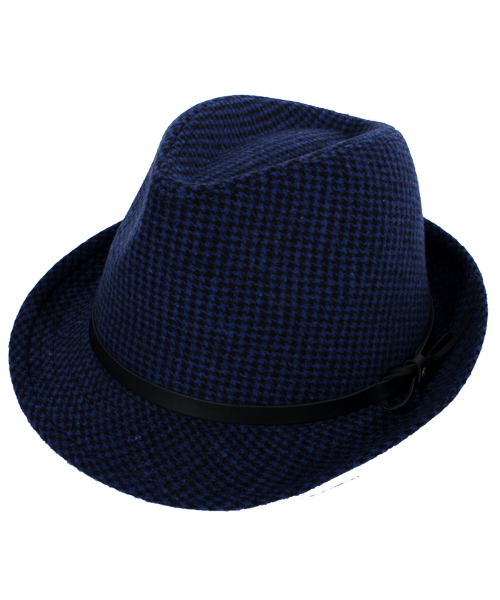 8(eight)(エイト)の「千鳥 中折れ ハット 帽子(ハット・メンズ・グレー/レッド/ブルー・FREE)」の1枚目の写真