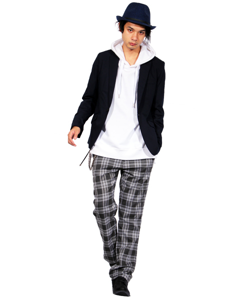 8(eight)(エイト)の「千鳥 中折れ ハット 帽子(ハット・メンズ・グレー/レッド/ブルー・FREE)」の5枚目の写真