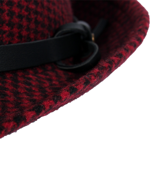 8(eight)(エイト)の「千鳥 中折れ ハット 帽子(ハット・メンズ・グレー/レッド/ブルー・FREE)」の14枚目の写真