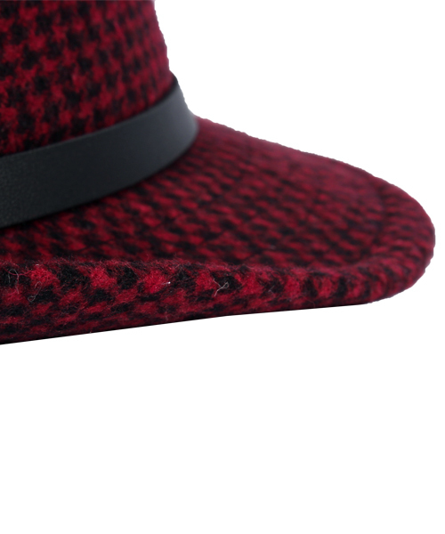 8(eight)(エイト)の「千鳥 中折れ ハット 帽子(ハット・メンズ・グレー/レッド/ブルー・FREE)」の17枚目の写真