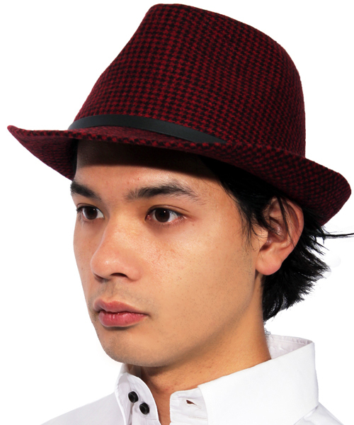 8(eight)(エイト)の「千鳥 中折れ ハット 帽子(ハット・メンズ・グレー/レッド/ブルー・FREE)」の20枚目の写真