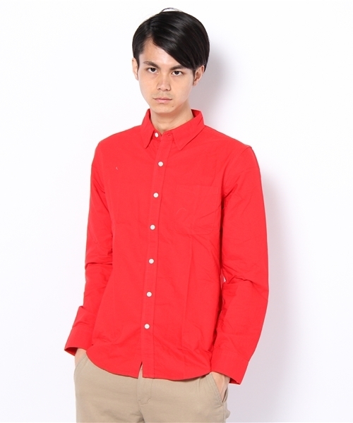 WEGO（ウィゴー）の「カラーオックスフォードLSシャツ（シャツ/ブラウス・メンズ・グリーン/ブルー/イエロー/レッド/オレンジ・MEDIUM/LARGE）」の5枚目の写真