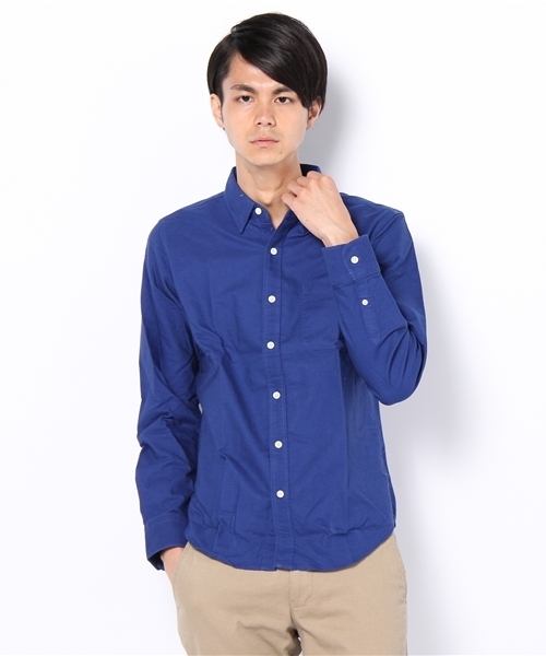 WEGO（ウィゴー）の「カラーオックスフォードLSシャツ（シャツ/ブラウス・メンズ・グリーン/ブルー/イエロー/レッド/オレンジ・MEDIUM/LARGE）」の3枚目の写真