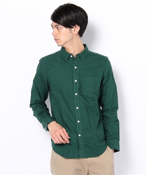 WEGO（ウィゴー）の「カラーオックスフォードLSシャツ（シャツ/ブラウス・メンズ・グリーン/ブルー/イエロー/レッド/オレンジ・MEDIUM/LARGE）」の2枚目の写真