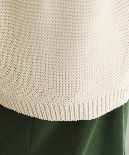 Luz Llena(ラズレナ)の「パール編みローゲージニット・ロングカーディガン(カーディガン/ボレロ・レディース・アイボリー/ブラウン/ブラック・MEDIUM)」の8枚目の写真