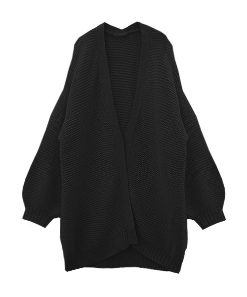 Luz Llena(ラズレナ)の「パール編みローゲージニット・ロングカーディガン(カーディガン/ボレロ・レディース・アイボリー/ブラウン/ブラック・MEDIUM)」の10枚目の写真