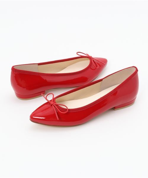 LE TALON(ルタロン)の「ポインテッドエナメルバレエ◆(バレエシューズ・レディース・レッド/ベージュ・23.5cm/22.5cm/25.5cm/25cm/22cm/24cm/23cm/24.5cm/21.5)」の6枚目の写真