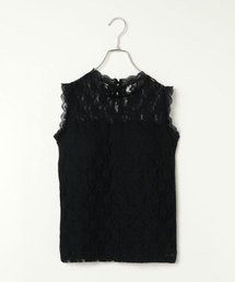 VENCEEXCHANGE | カップ付きレースハイネック                  (タンクトップ)