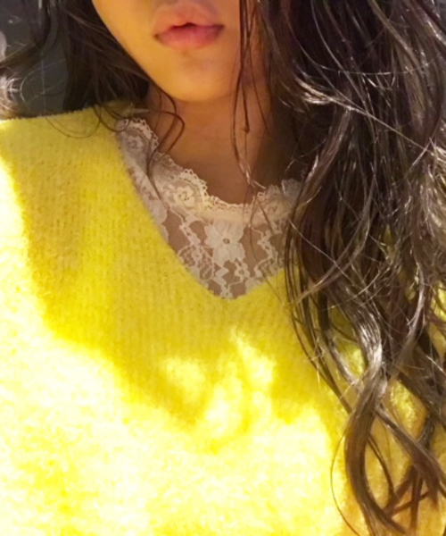 VENCEEXCHANGE(ヴァンスエクスチェンジ)の「カップ付きレースハイネック (タンクトップ・レディース・ブラック/オフホワイト/ブルー/イエロー・MEDIUM/M)」の7枚目の写真