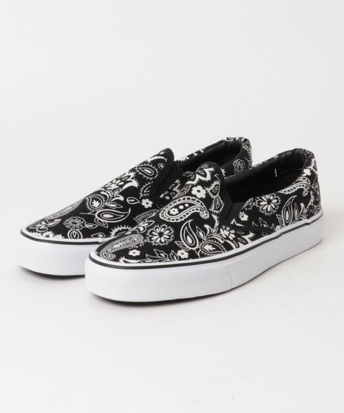 STYLEBLOCK（スタイルブロック）の「スリッポンローカットスニーカー（スニーカー・メンズ・レッド系その他/ブラック系その他3/ベージュ/カモフラージュ/ブルー系その他3/ホワイト系その他3/ブルー系その他2/ホワイト系その他/ブラック系その他/ストライプ/ブルー系その他/レオパード/パイソン/ホワイト系その他2/ブラック系その他2/グレー/ハウンドトゥース/ブラック系その他4/ブラック系その他5/チャコール/ベージュ系その他/ブルー系その他4/ブラックミックス/グレー系その他2/グレー系その他/ブラック系その他7/ブラック系その他6/ブラウン/ブルー系その他5/ブラウン系その他/ブラック×ホワイト/ブラック×ブラック/レッド系その他2・27.0cm/25.5cm/26.5cm/25.0cm/26.0cm/28.0cm）」の10枚目の写真