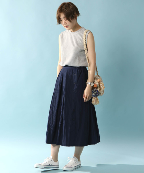 notch.（ノッチ）の「サイドボタンスカート（スカート・レディース・その他4/パープル/その他5/レッド/ネイビー・M/TM）」の10枚目の写真